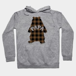 Papa Bear Buffalo Plaid Hoodie